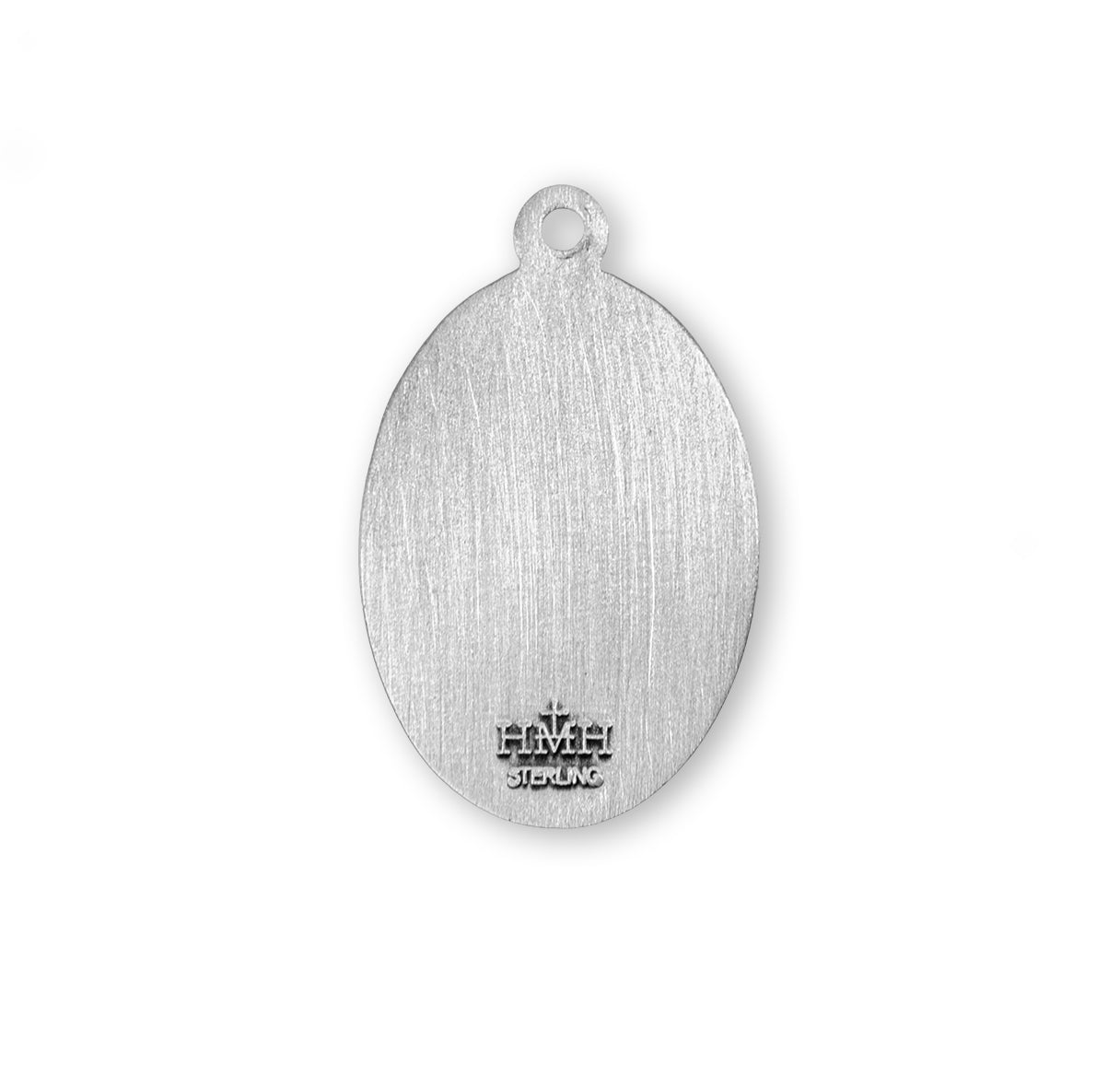 St. Emily Sterling Silver Medal Necklace