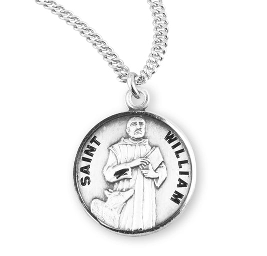 St. William Sterling Silver Medal Necklace