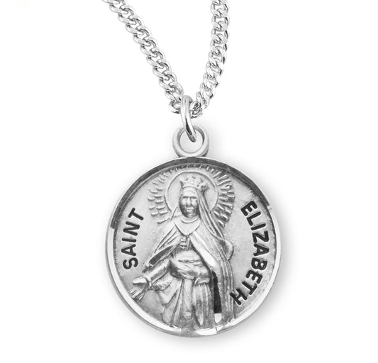 St. Elizabeth Sterling Silver Medal Necklace