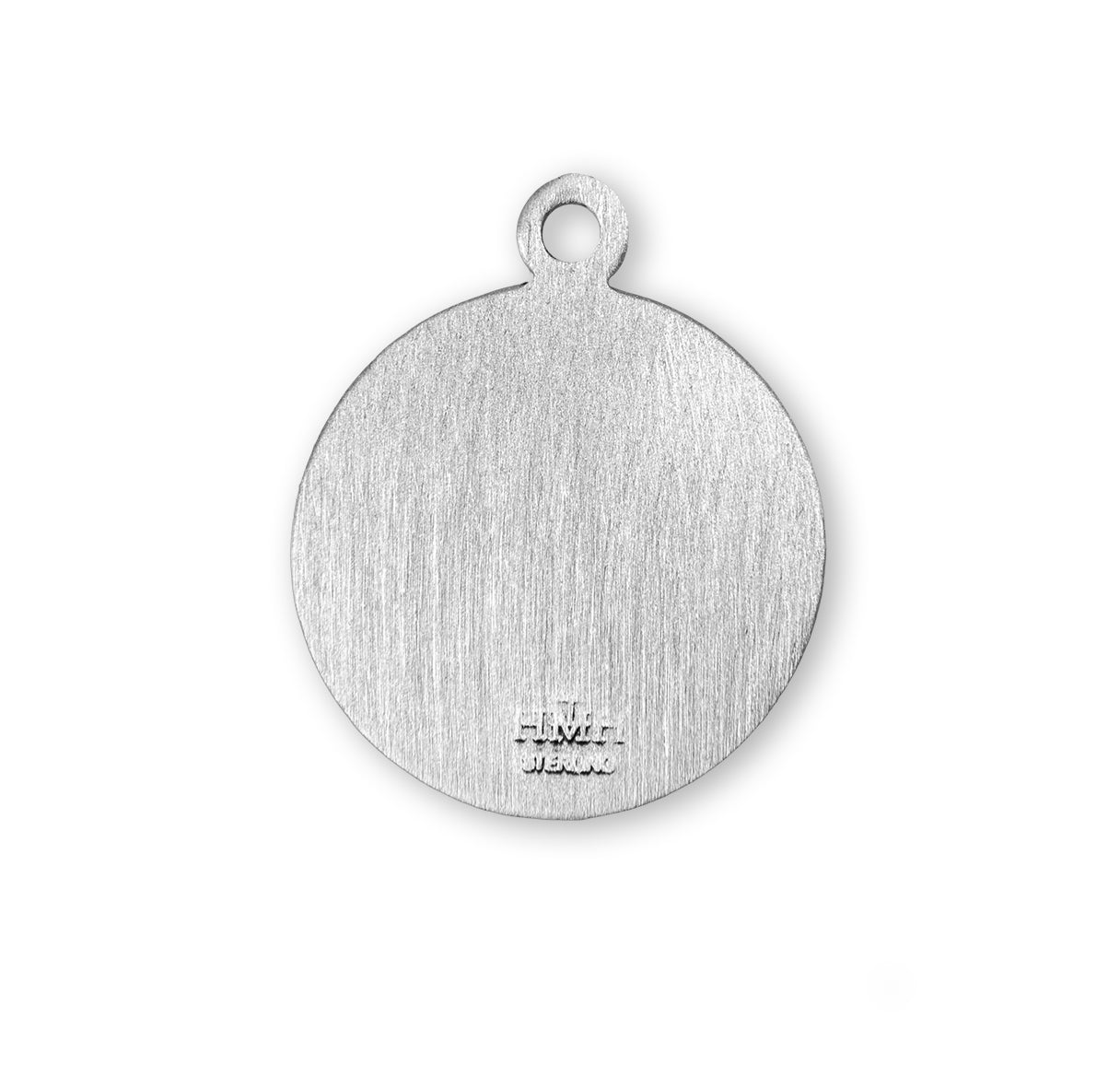 St. Emily Sterling Silver Medal Necklace