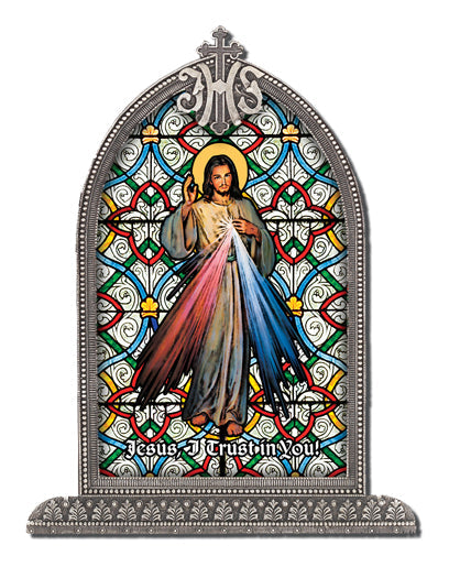 Divine Mercy Arch Liturgical Glass Small Textured Plexiglass