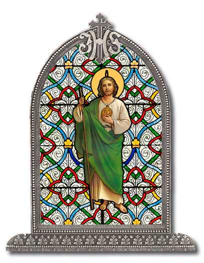 St. Jude Arch Liturgical Glass Small Textured Italian Plexiglass