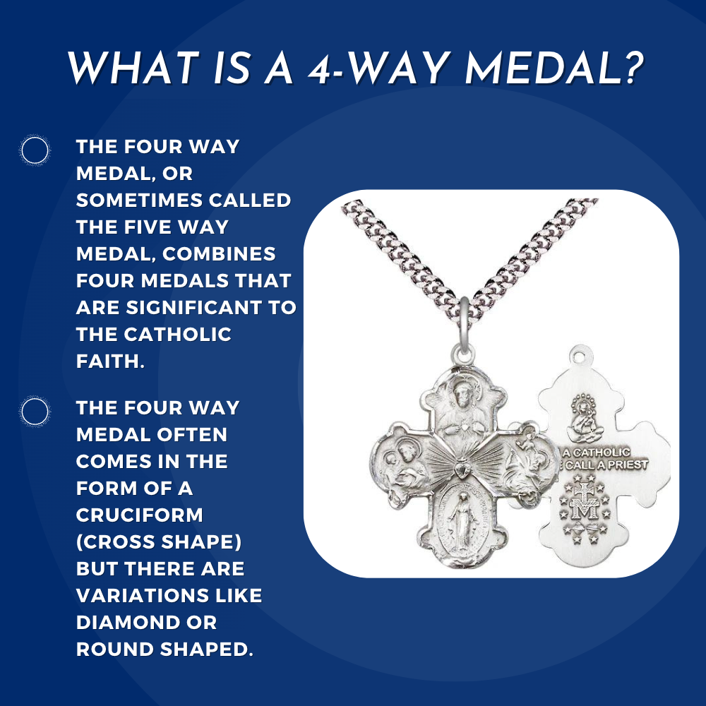 What Is A 4-Way Catholic Cross Cruciform Medal
