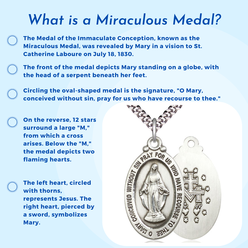 Miraculous medal necklace top