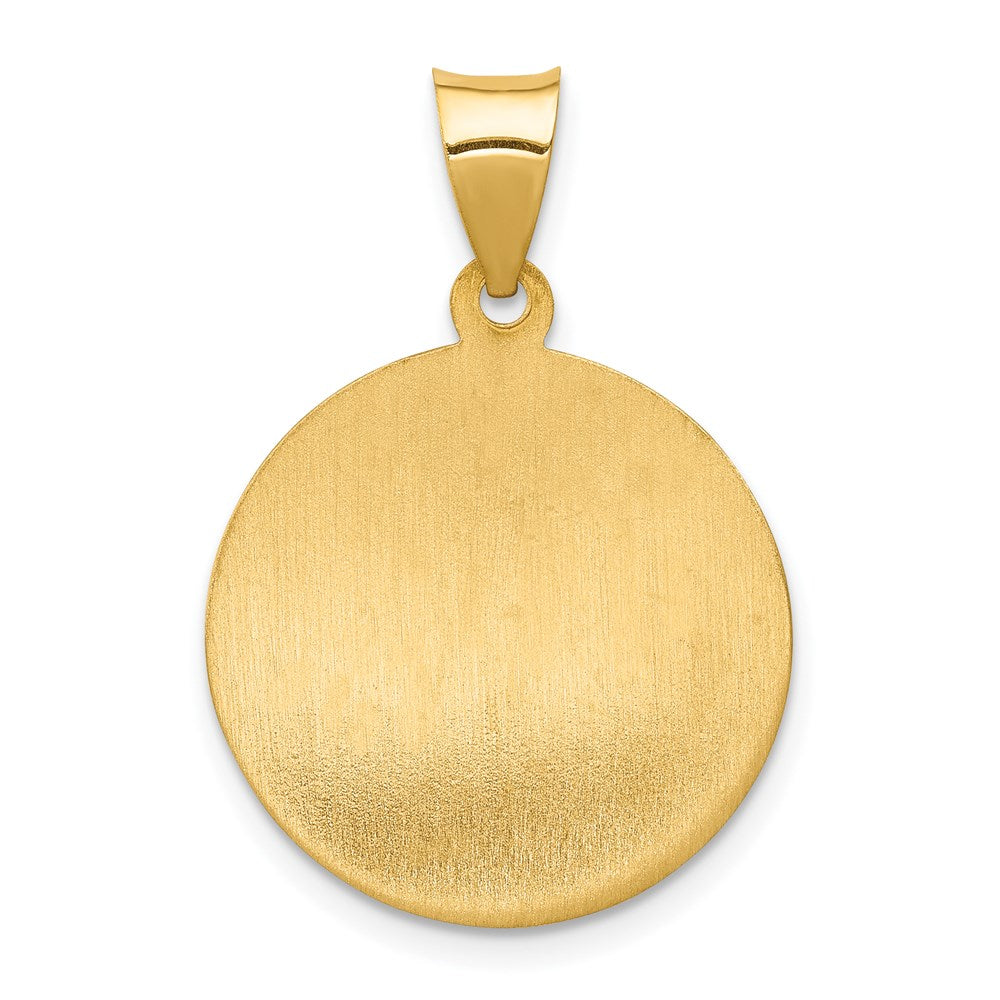 Extel Medium 14k Polished Satin Saint Anne Medal Charm