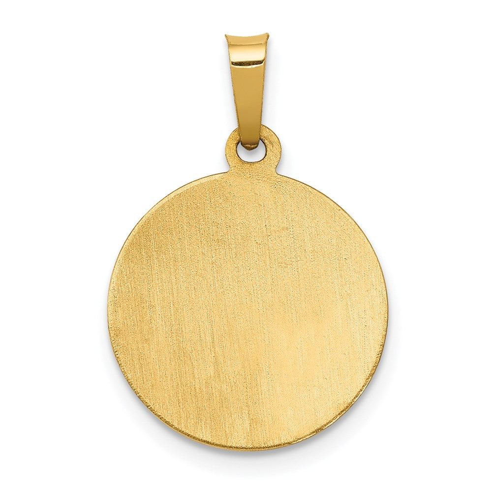 Extel Medium 14k Polished Satin St. Barbara Medal Charm