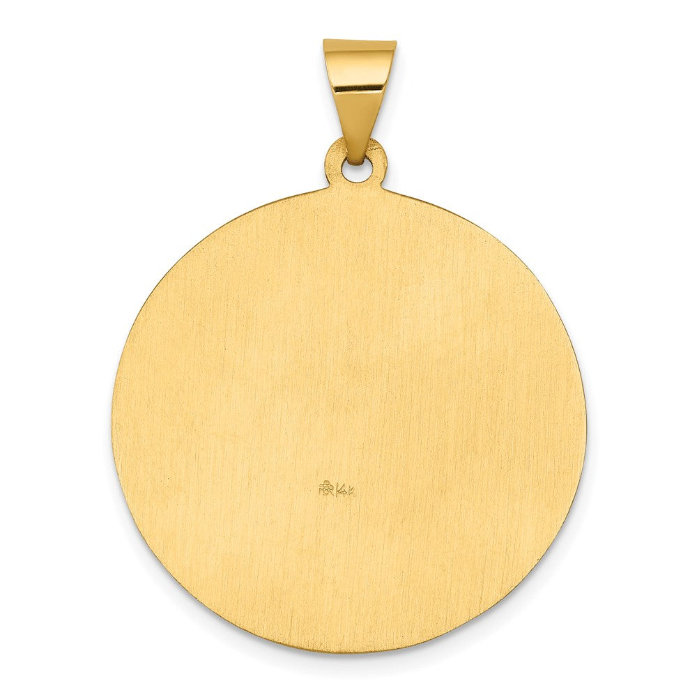 Extel Large 14k Polished Satin Patron Saint Joseph Medal