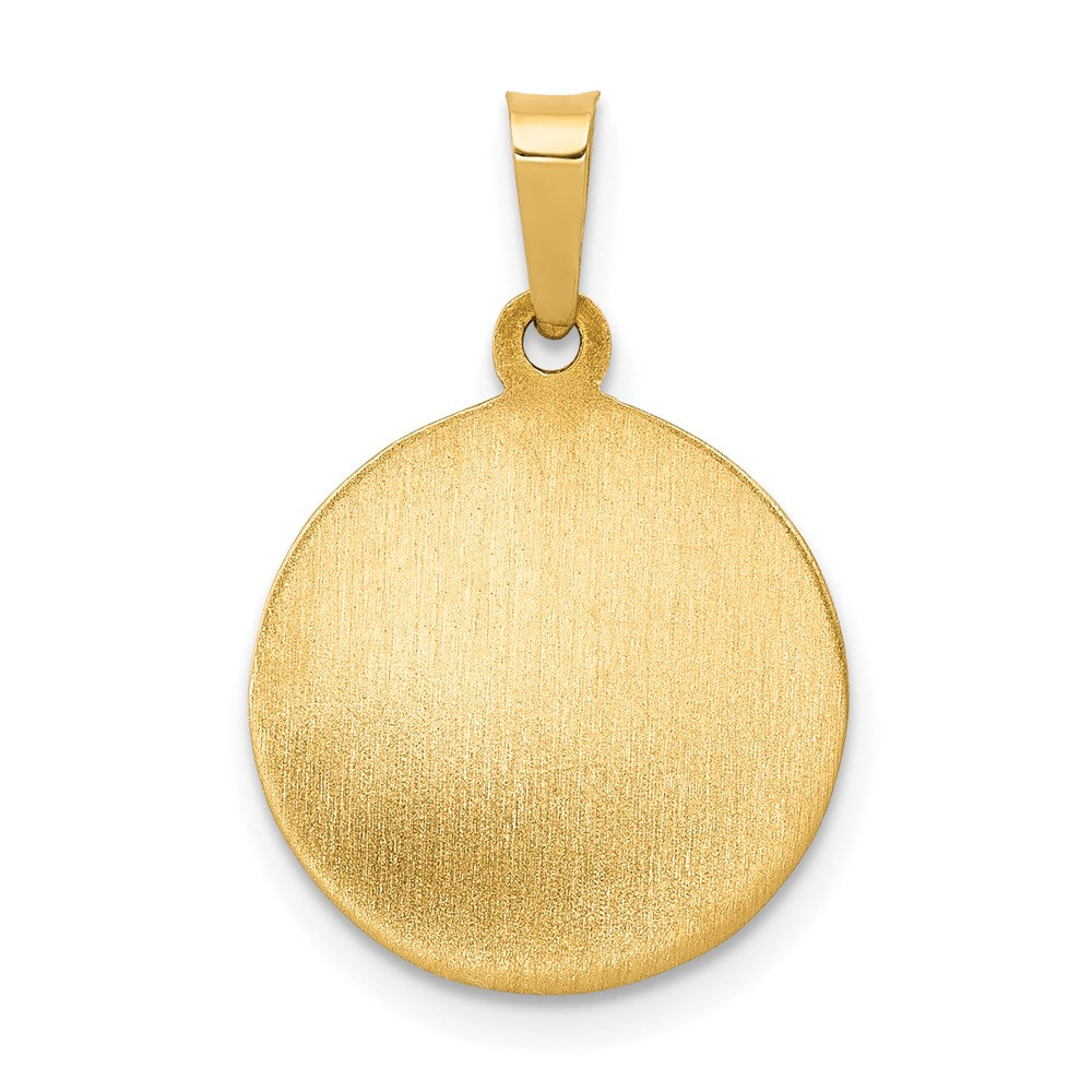 Extel Medium 14k Polished Satin First Holy Communion Medal Pendant
