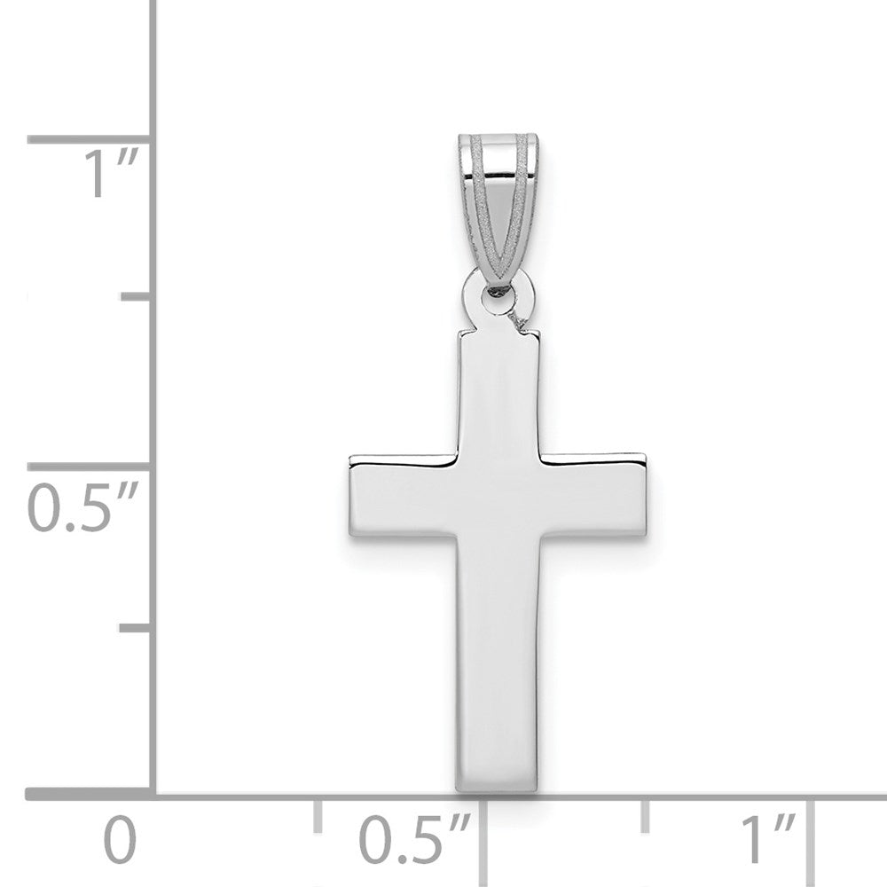 Extel Large 14k White Gold Latin Cross Pendant Made in USA