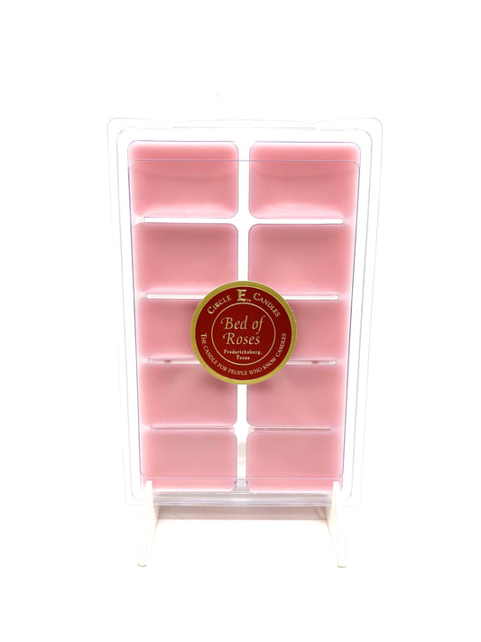 Circle E Candles Wax Melt Tart, Bed of Roses Scent, Pack of 10 Tarts