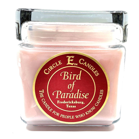 Circle E Candles, Bird of Paradise Scent, Large Size Jar Candle, 32oz, 2 Wicks