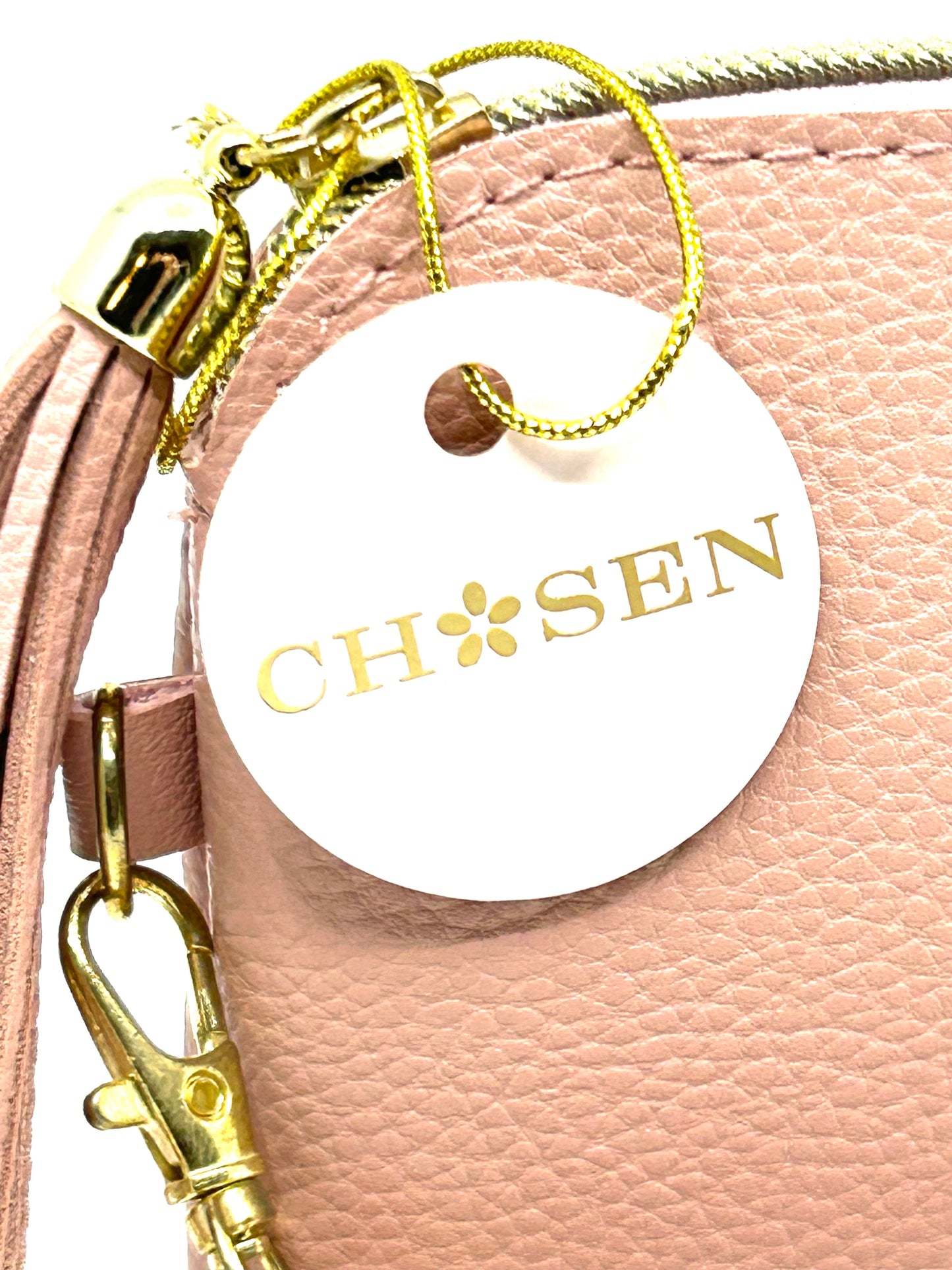 Chosen Personalized Name Eye Lashes Wristlet Purse
