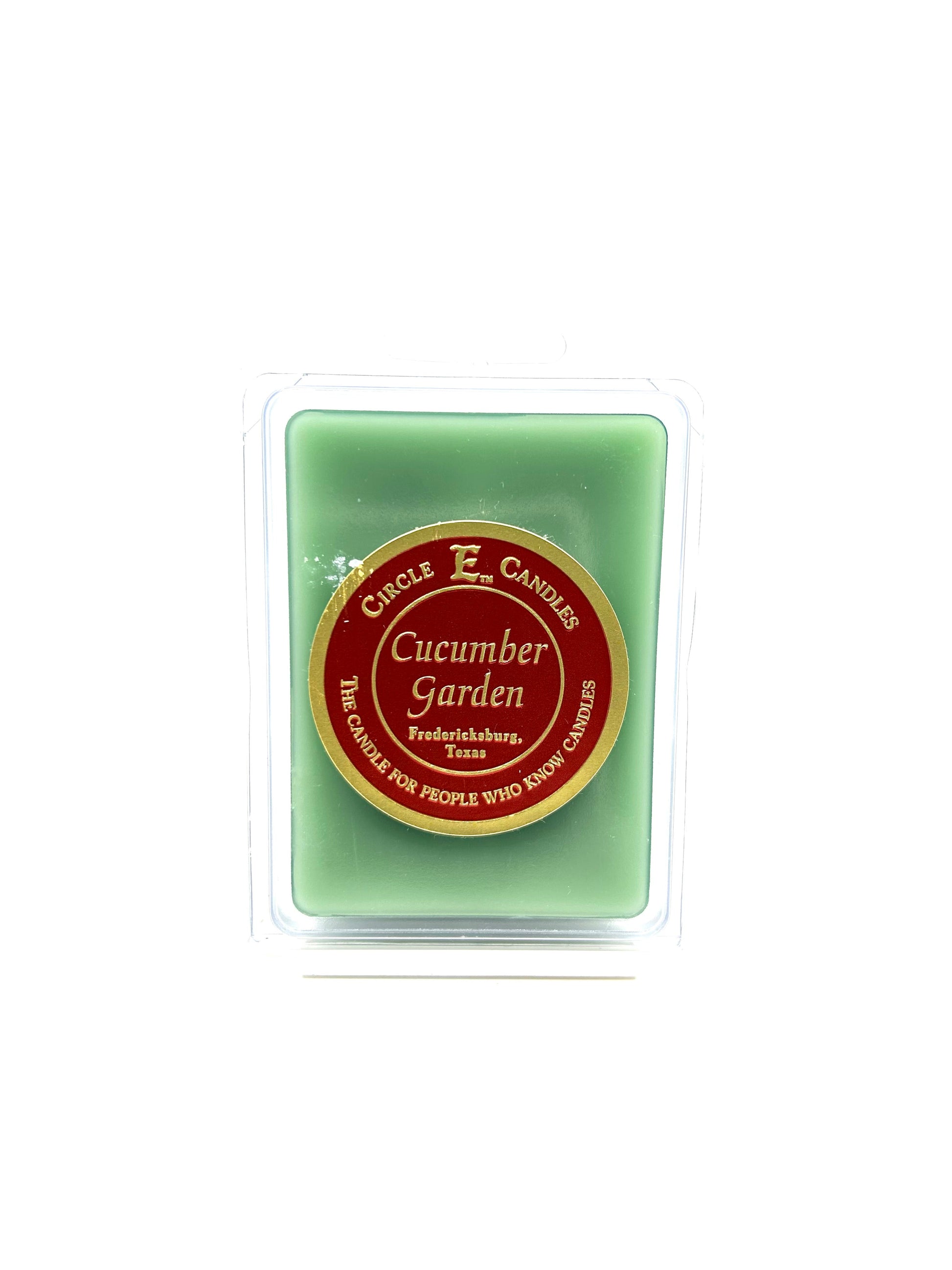 Circle E Candles Wax Melt Tart, Cucumber Garden Scent, Pack of 6 Tarts, Extra Small Size 3oz