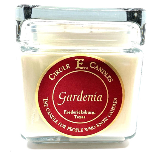 Circle E Candles, Gardenia Scent, Large Size Jar Candle, 32oz, 2 Wicks