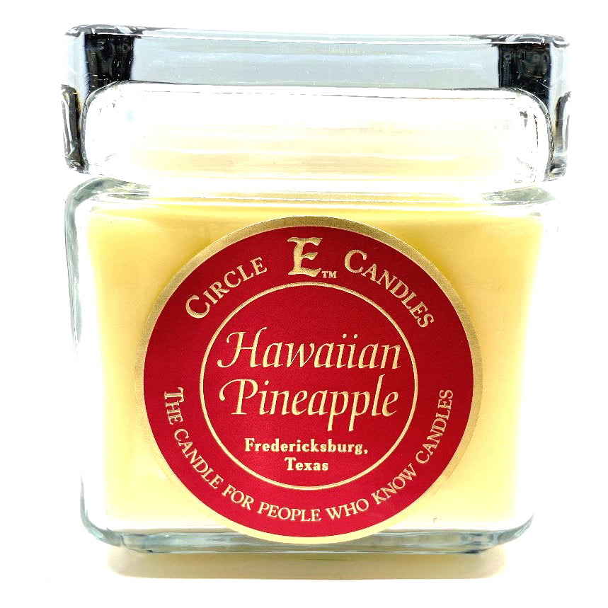 Circle E Candles, Hawaiian Pineapple Scent, Large Size Jar Candle, 32oz, 2 Wicks