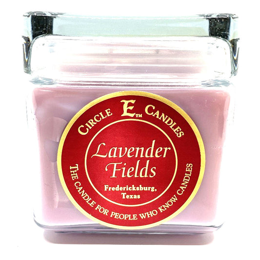 Circle E Candles, Lavender Fields Scent, Large Size Jar Candle, 32oz, 2 Wicks