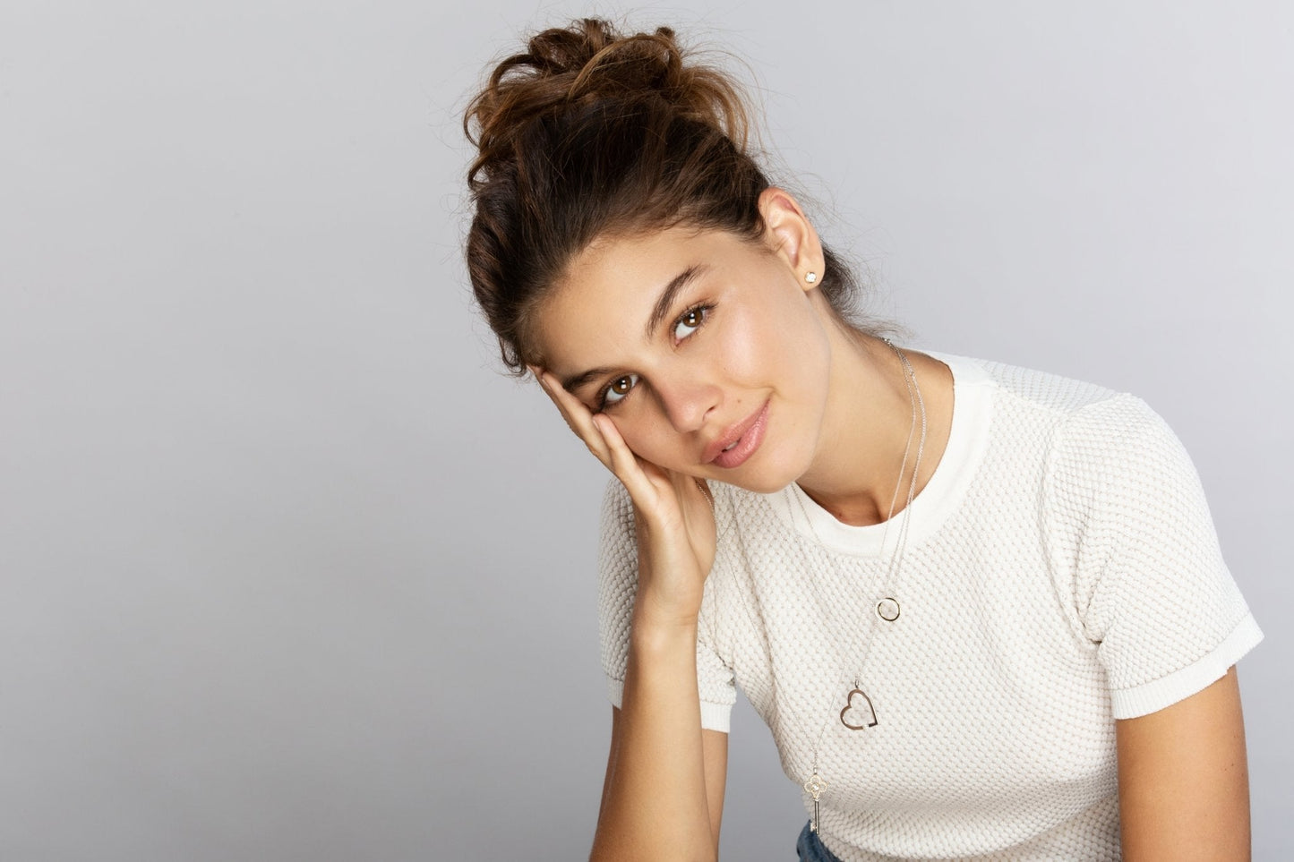 Crislu Solitaire Bezel Set Earrings Finished in Pure Platinum