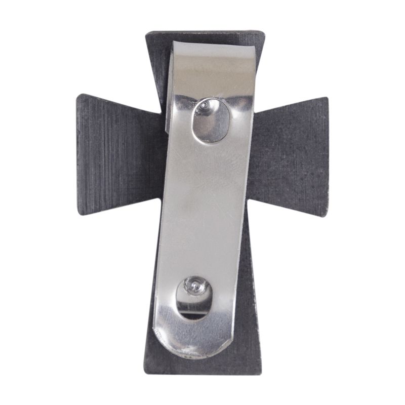 Extel Pewter Serenity Prayer Cross Auto Sun Visor Clip