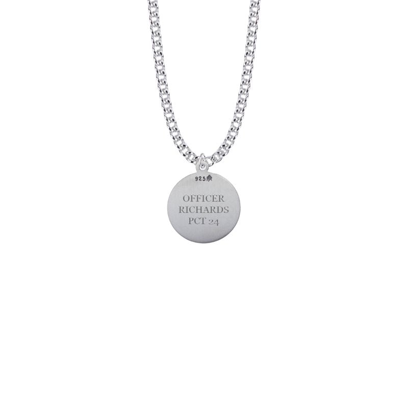 Extel Medium Sterling Silver St. Michael Medal Pendant