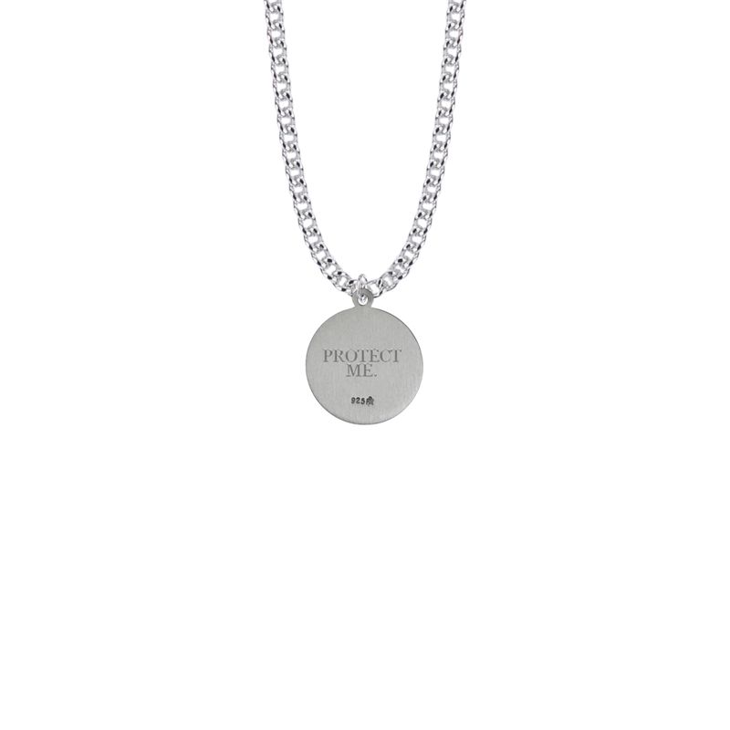 Extel Medium Sterling Silver St. Joseph Medal Pendant 20 Inch Chain