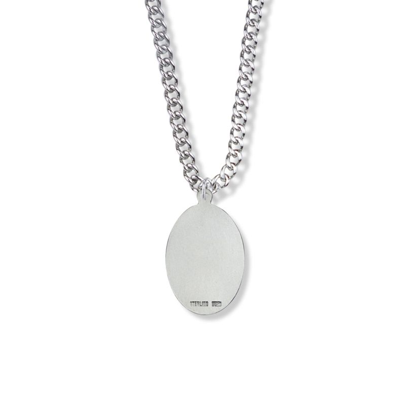 Extel Medium Sterling Silver St. Christopher Medal Pendant