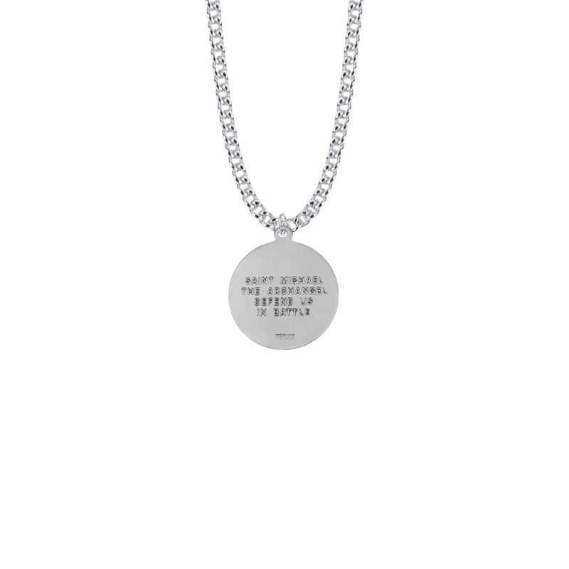 Extel Medium Sterling Silver St. Michael Medal Pendant