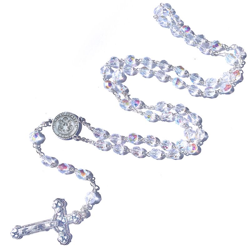 Extel Soldier of God Military Rosary with U.S. Army Centerpiece